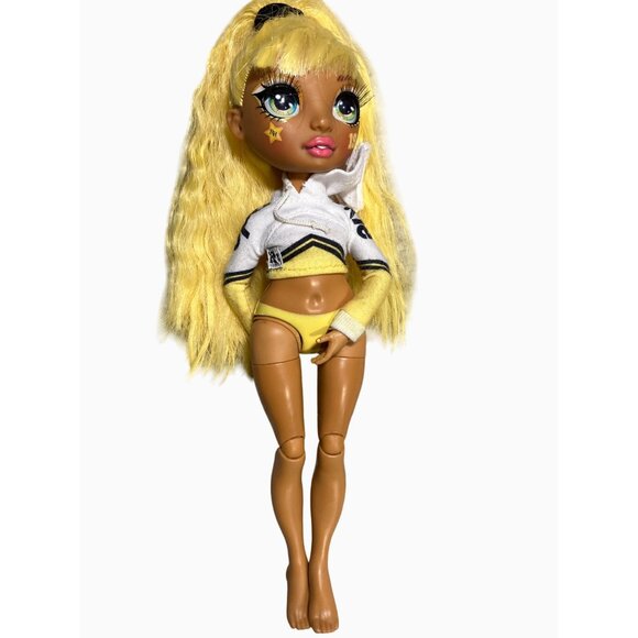 Rainbow High Cheerleader Doll Sunny Madison 11" Yellow Hair - Picture 1 of 8
